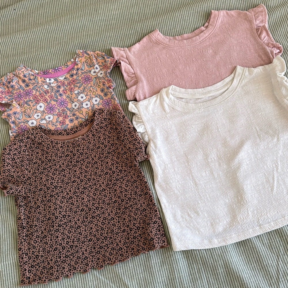 Set 4 tee shirt, cat & jack, 12-18m
